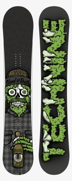 D Shred Til Death Snowboard F18 Black/green - Snowboard