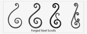 Wrought Iron Scrolls, Forged Steel Scrolls - Steel
