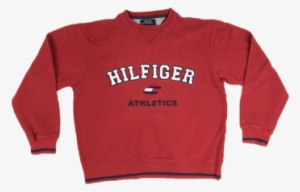 Red Tommy Hilfiger Athletics Crewneck - Tiger Blood Training Camp