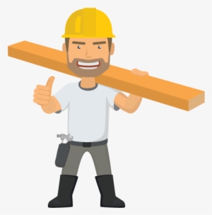 Lone Worker Training - Cartoon Construction Worker Transparent