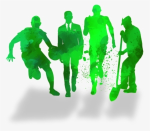 Fresh Green Portrait Silhouette May Fourth Holiday - Youth Day (in China)