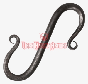 Gudrun Wrought Iron Hook - Brule La Gomme Pas Ton Ame