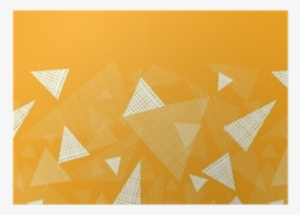 Vector Yellow Textured Triangle Horizontal Border Seamless - Triangle