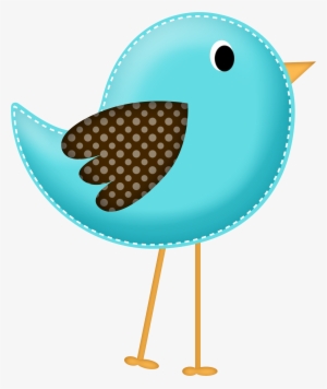 Patchwork Clipart Bird - Pajarito Celeste Dibujo Png