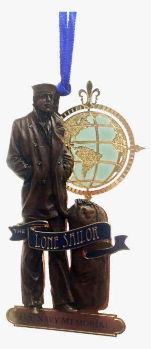 Gold Finish Lone Sailor Ornament