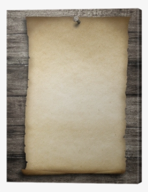 Old Wanted Paper Or Parchment Pinned By Nail To Grunge - Paper