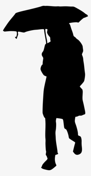 Free Png Woman Umbrella Silhouette Png Images Transparent - Clip Art Silhouettes Girl With Umbrella