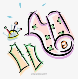 Material De Costura Libres De Derechos Ilustraciones - Sewing Materials Clip Art Png