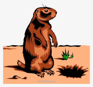 Gopher Royalty Free Vector Clip Art Illustration - Free Prairie Dog Clipart