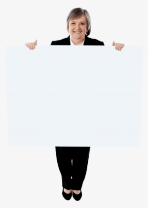 Free Png Old Women Holding Banner Png Images Transparent - Smile