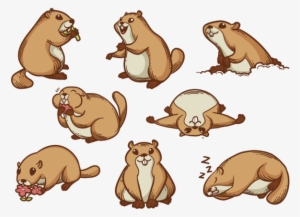 Gopher Cartoon Vector - Gopher Cartoon