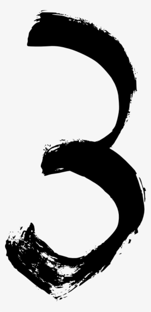 Grunge Number 2 3 - 3 Grunge Png