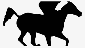 Exciting Race Horse Silhouette Clipart Arabian Racehorse - Horse Racing Silhouette Png
