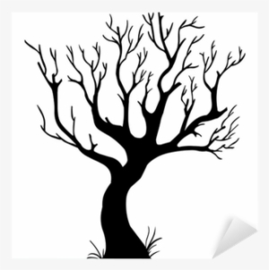 Vector Black Silhouette Of A Bare Tree Sticker • Pixers® - Bare Trees