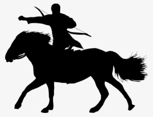 4 Horse Archer Silhouette - Horse Archer Silhouette