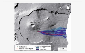 Lava Flow Paths Forecast By Downflow For The May 2015 - Common Fig