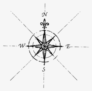 Simple Compass Design Tattoo