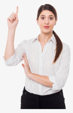 Women Pointing Top Png Image - Pointing Women