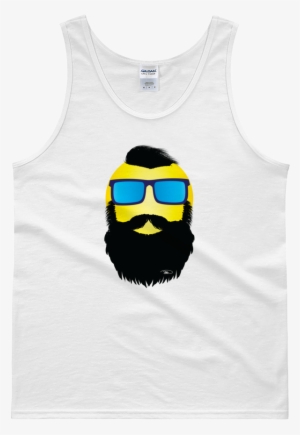 Hipster Beard Tank-moji - Active Tank