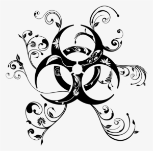 Abstract, Black, Biohazard, Flower, Floral, Plant, - Biological Hazard