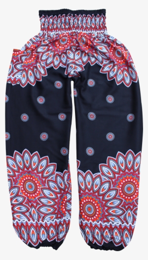 Black Floral Harem Pants Bohemian Island