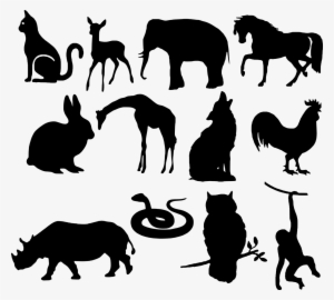 Animals, Silhouette, Wolf, Elephant, Snake, Rabbit, - World Veterinary Day 2018