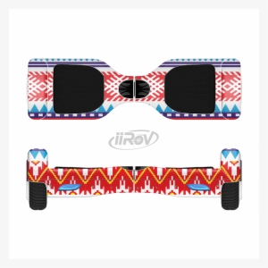 The Vector White Blue Red Aztec Pattern Full Body Skin - Color