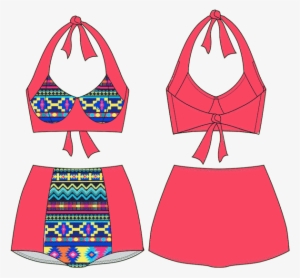 The Reno Halter Bikini Top Has Ties Around The Neck - Bikini Patterns Sewing Free