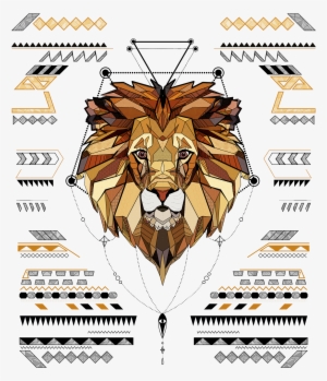 Aztec Low Poly Lion