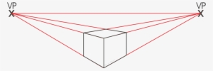 Click Here For Gif Animation - Two Point Perspective Drawing Cube