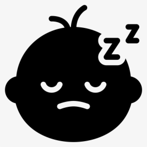 Sleeping Baby Filled Icon - Icone Bebe Dormindo Png