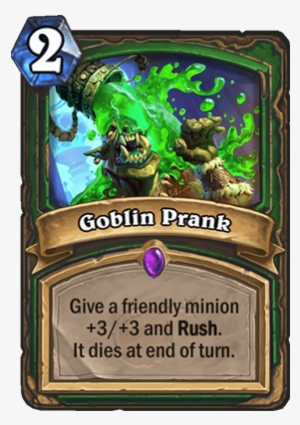 Goblin Prank Card - Curse Of Weakness Hearthstone