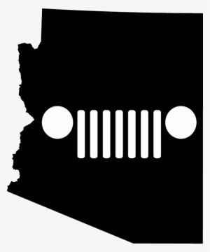 Arizona Grille Decal - Jeep Black And White Grill Replacement Decal Sticker