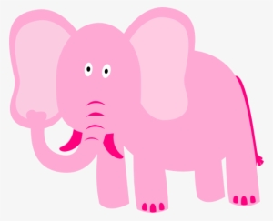 Clip Art Pink Elephant