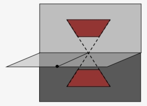 One Point Perspective Of Parallelograms Above And Below - Diagram