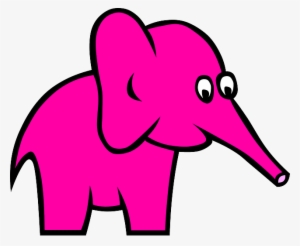 Pink Elephant Sticker Pack Messages Sticker-0 - Gambar Hewan Animasi Berwarna