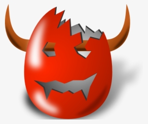 Devil Clipart Wicked - Cracked Egg Devil Throw Blanket