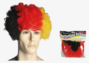 Peluca Afro Bandera De Alemania