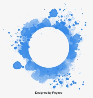 Fashion Blue Ink Background Vector, Fashion Vector, - Portable Network Graphics