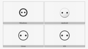 White Circle With Two Dots On Various Operating Systems - Partial Differential Equation