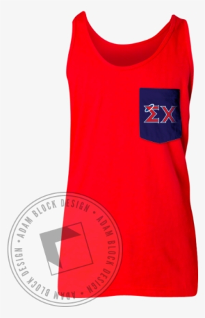 Sigma Chi Halo Contrast Custom Pocket Tank - Active Tank