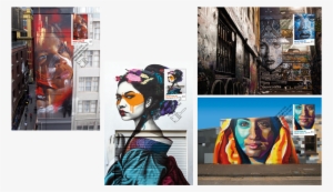 Street Art Set Of Maxicards - Hosier Inc. Paint Up Project Round 1. Adnate