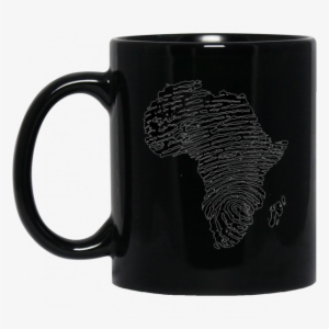 Africa Continent Dna Fingerprint African Black Pride - Mug