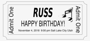 Concert Tickets Clip Art At Clker - Just Sing Tile Coaster