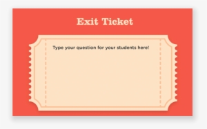 Exit Ticket