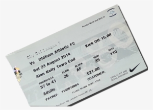 The Last Match I Saw With My Brother - Receipt