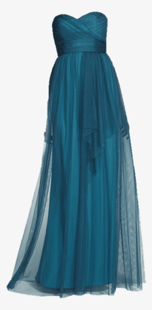 Vestido Drapeado En Tul - Gown