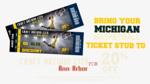 Cbc Ann Arbor Basketball Special - Blue Logo Tile Coaster