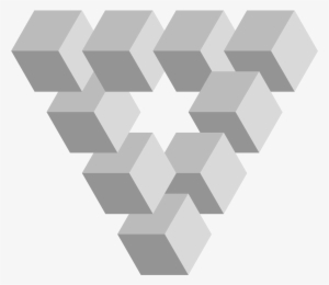 Big Image - Optical Illusion Triangle Cubes