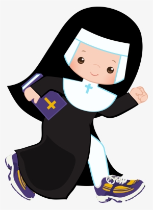 Image Transparent Stock Racewire Nun K - Nuns Running Clipart